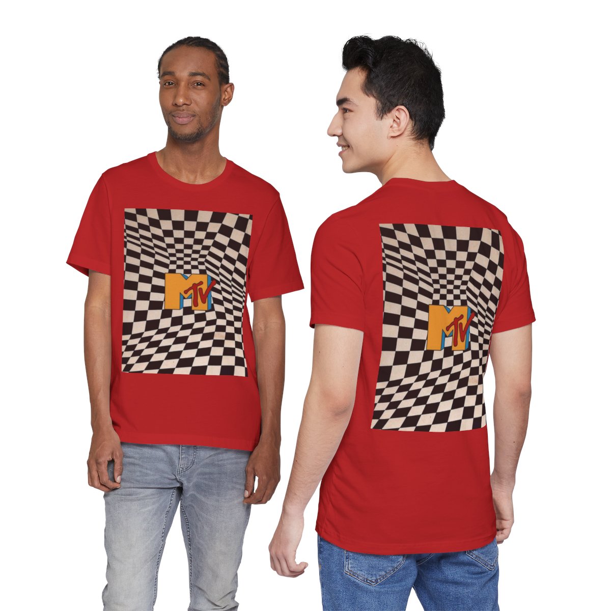 MTV Retro Checkerboard Tee